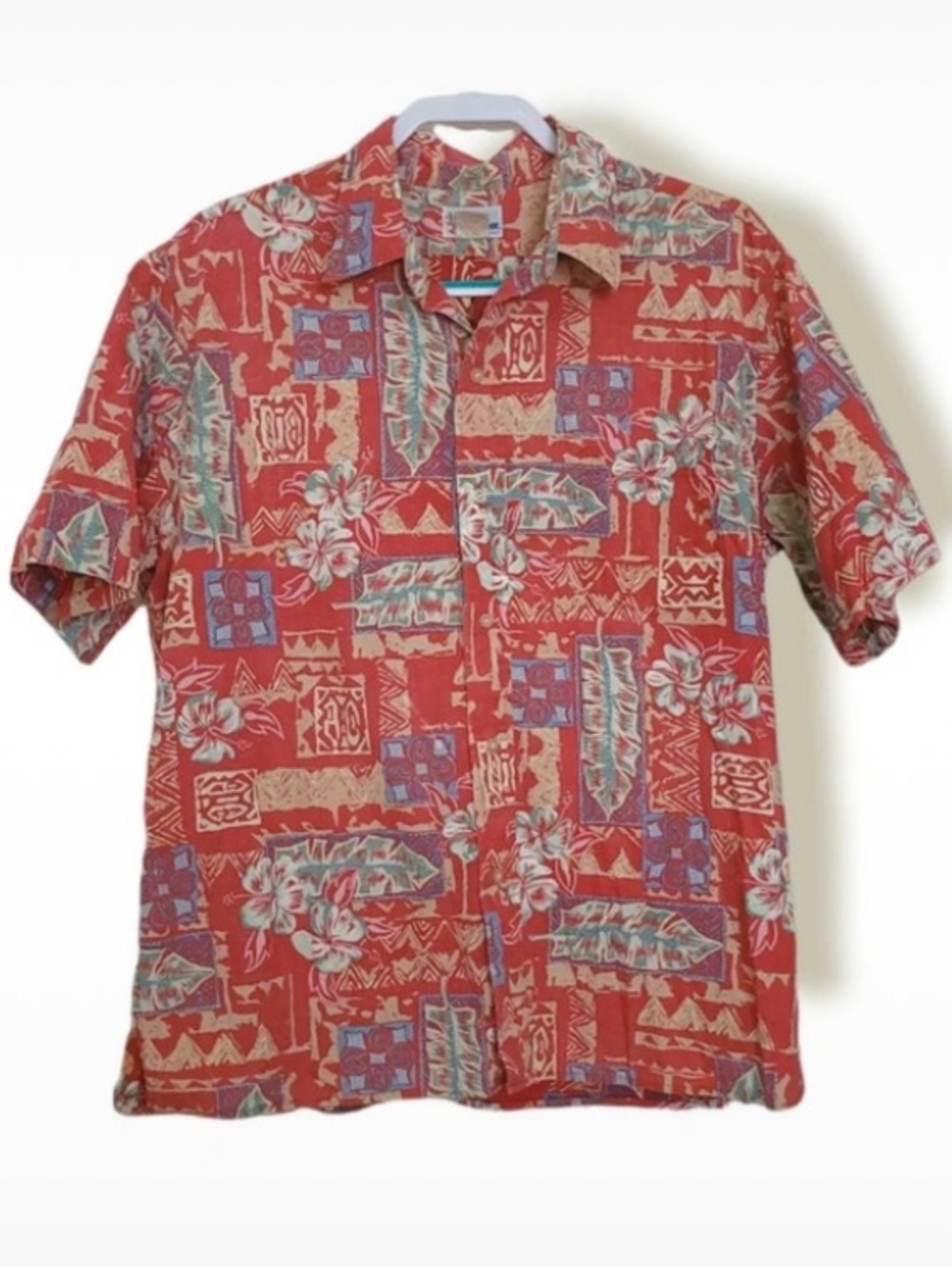 reyn spooner xl 90s vintage floral abstract resort vacation button down shirts